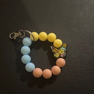 Colorful Butterfly wristlet